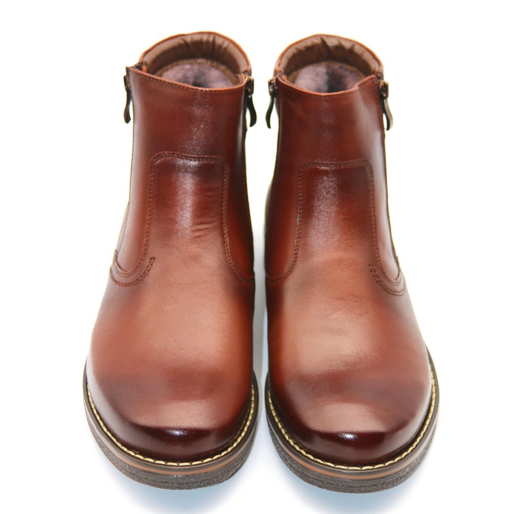 Зимові шкіряні черевики із натуральної вовни Giorgio Minardi (Польща) модель 5384