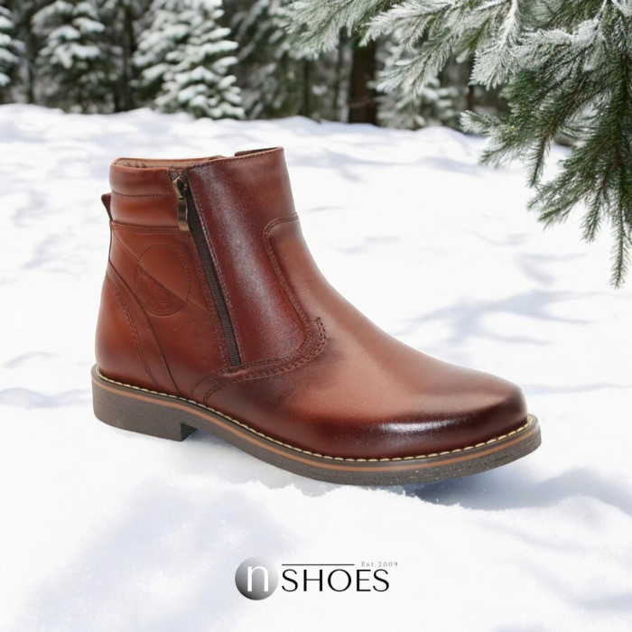 Buy Men’s Leather Winter Boots Giorgio Minardi 390-brib-fn 5384
