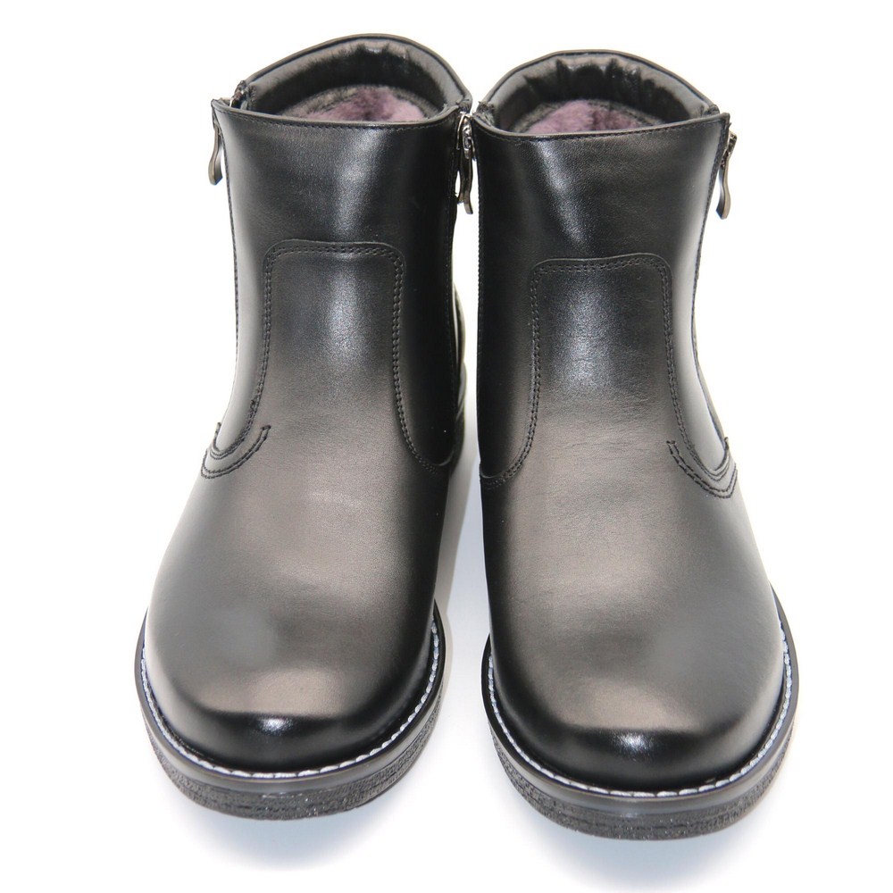 Чорні шкіряні черевики Giorgio Minardi (Польща) модель 5385-5115