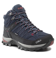 Cиние трекинговые ботинки CMP Rigel Mid Trekking Shoes Wp 3Q12947 Asphalt Syrah 62BN 5414