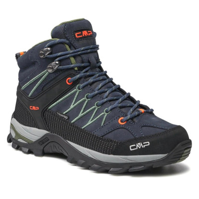 Чоловічі сині трекінгові черевики CMP Rigel Mid Trekking Shoe Wp 3Q12947 Antracite Torba 51UG 5415