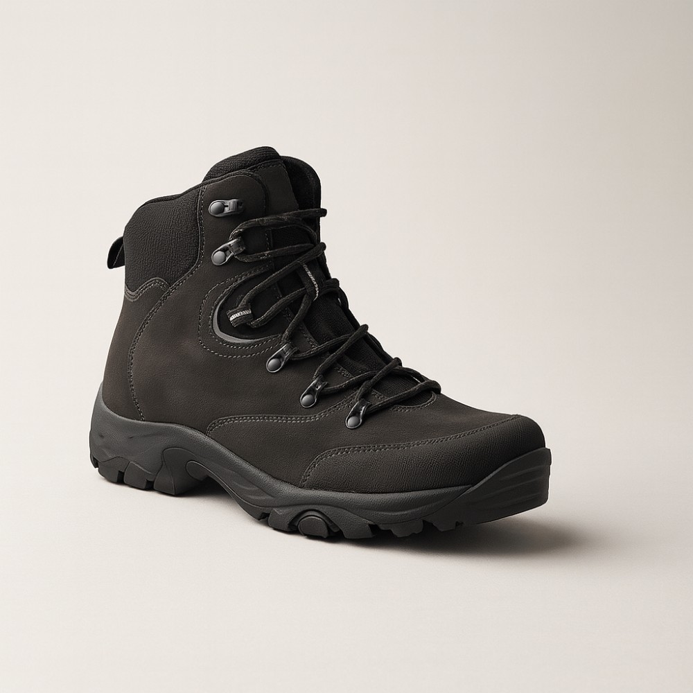 Men’s black winter trekking boots Tapi i-2468 5451 czarny made of natural leather