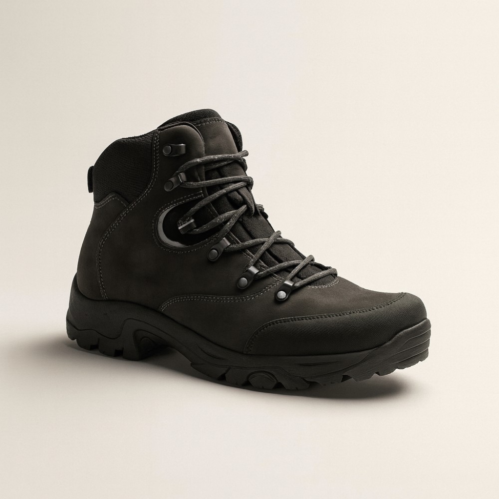 Men’s black winter trekking boots Tapi i-2468 5451 czarny made of natural leather