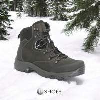 Men's black winter boots Tapi i-2468 czarny 5451 made of genuine leather with wool insulation