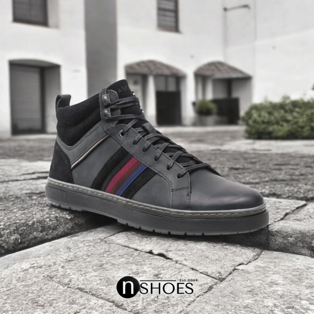 Мужские кожаные кроссовки Lasocki (Польша) модель 5456