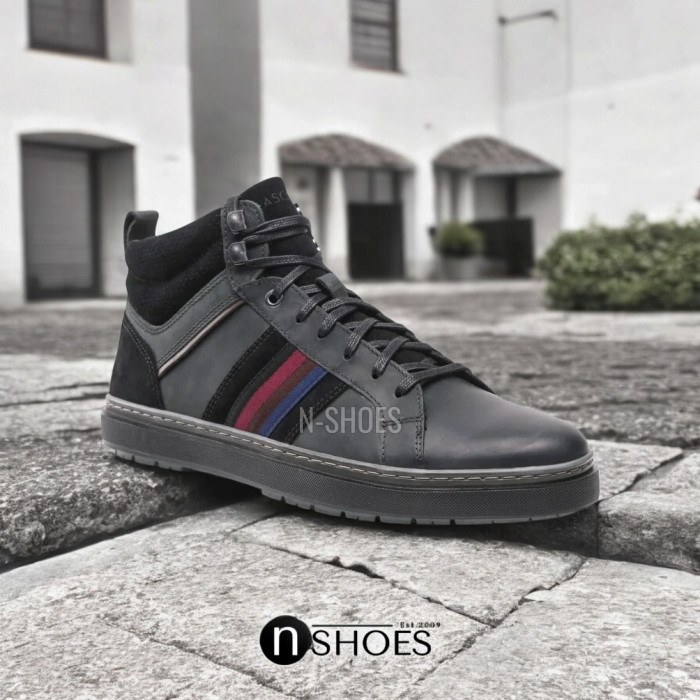 Купити чоловічі шкіряні кросівки Lasocki MB-SPOD-12 Black 5456
