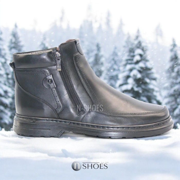Buy men’s winter boots Giorgio Minardi 1348m czarny made of genuine leather
