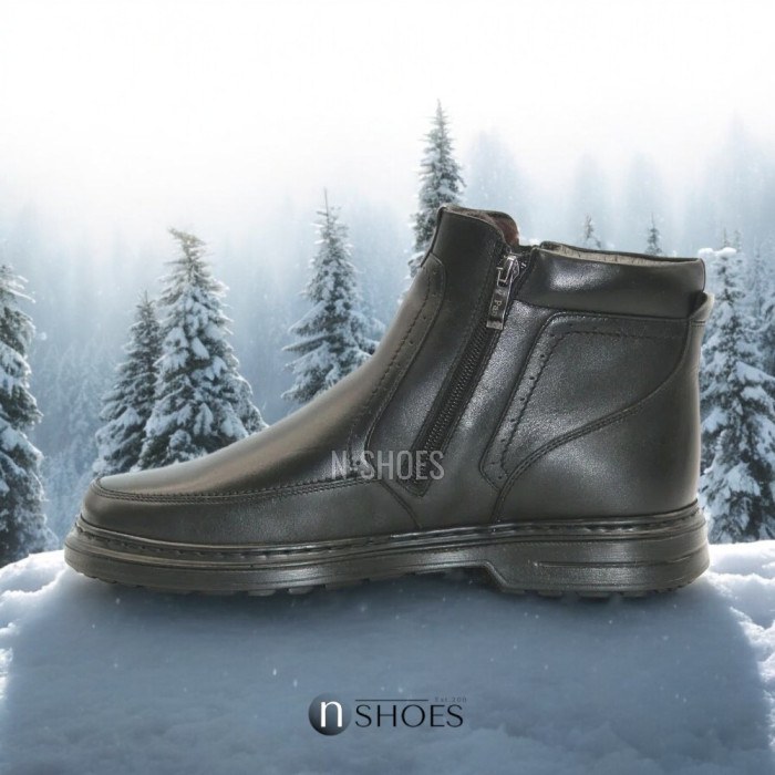 Buy men’s winter boots Giorgio Minardi 1348m czarny made of genuine leather