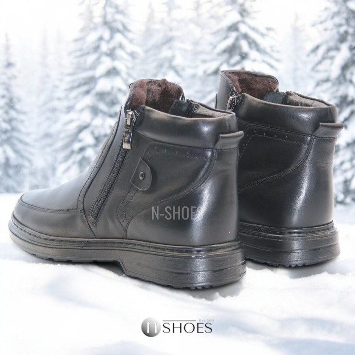 Buy men’s winter boots Giorgio Minardi 1348m czarny made of genuine leather