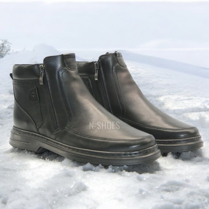 Buy men’s winter boots Giorgio Minardi 1348m czarny made of genuine leather