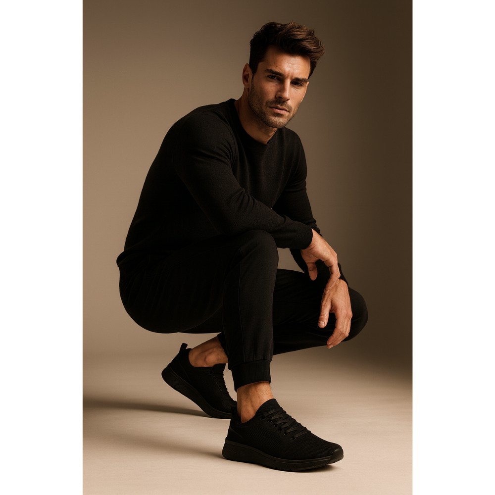 Мужские чёрные кроссовки Sprandi LINE MPRS-22M06255 5506