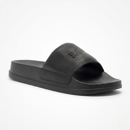 Men's black leather flip-flops Badura DARBY-14 MI08 5512