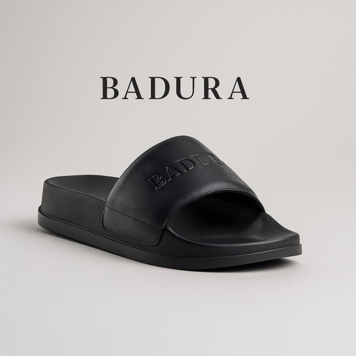 Чорні чоловічі шльопанці Badura DARBY-14 для абсолютного комфорту