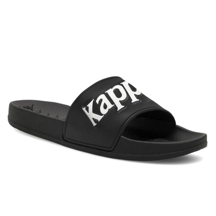 Черные резиновые шлепанцы Kappa (Италия) модель 5518