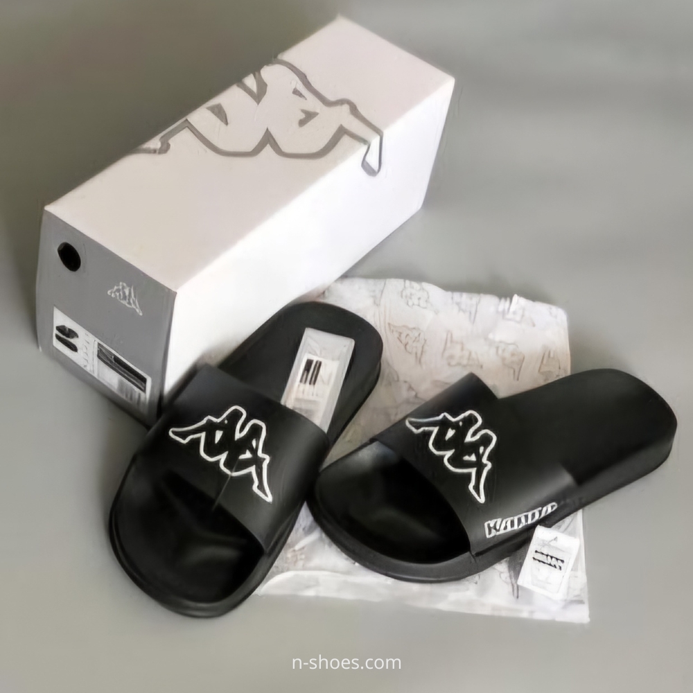 Чорні гумові шльопанці Kappa (Італія) модель 5518