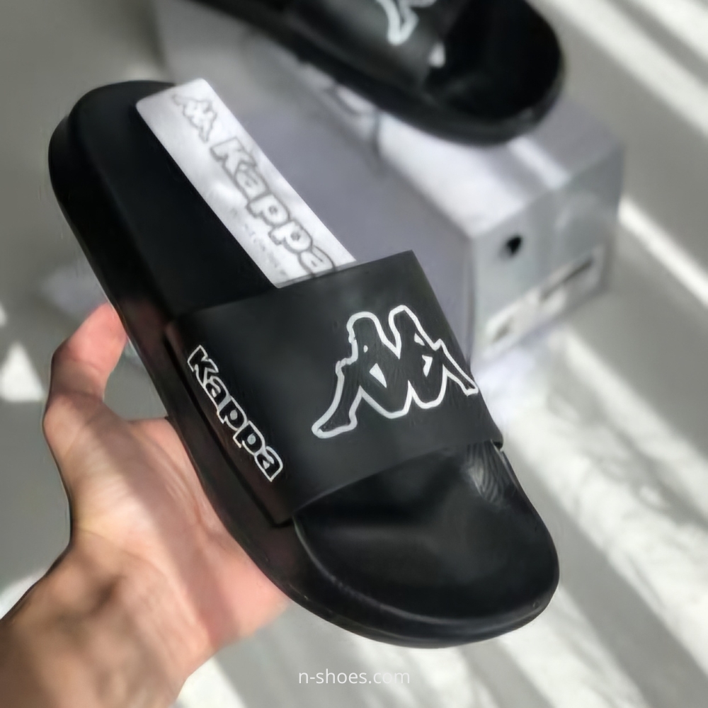 Чорні гумові шльопанці Kappa (Італія) модель 5518