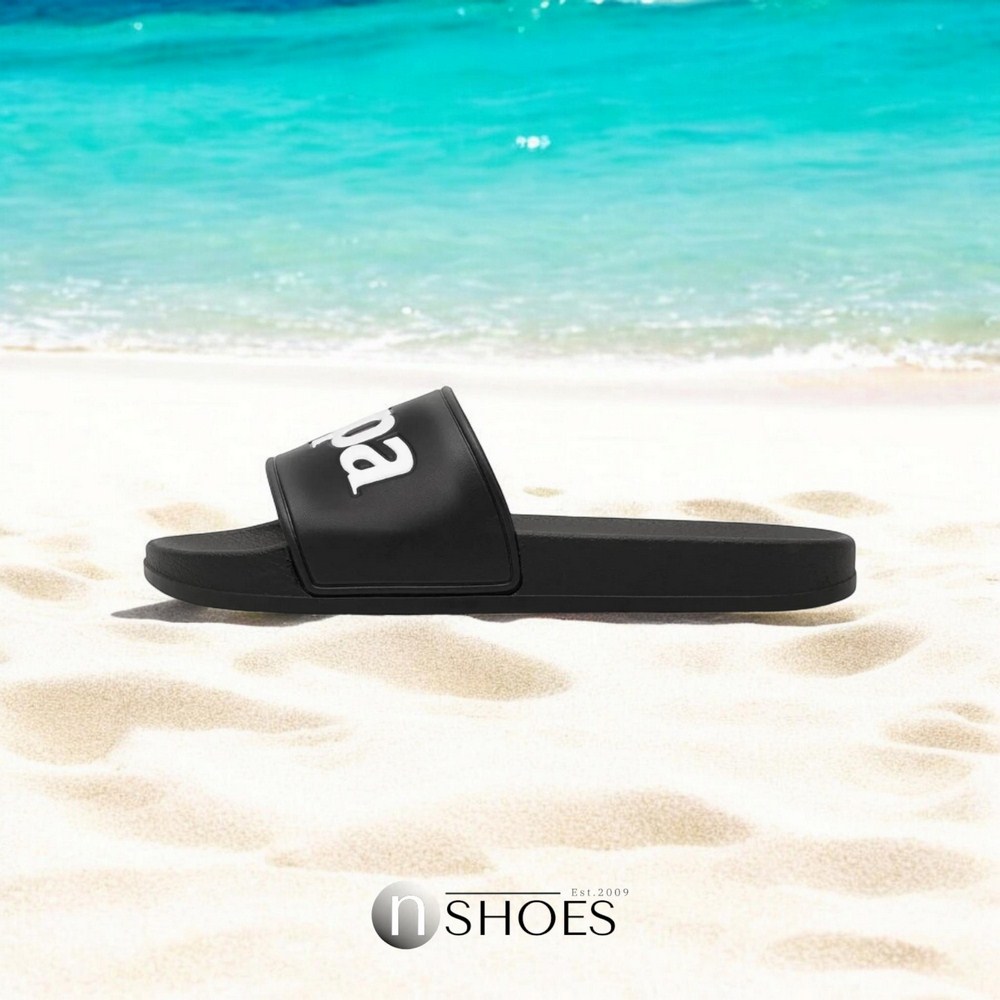 Чорні гумові шльопанці Kappa (Італія) модель 5518