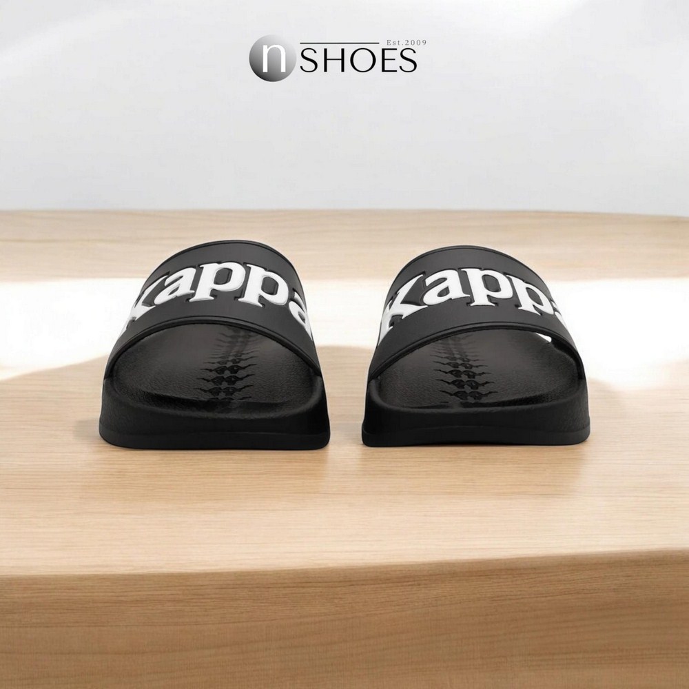 Чорні гумові шльопанці Kappa (Італія) модель 5518
