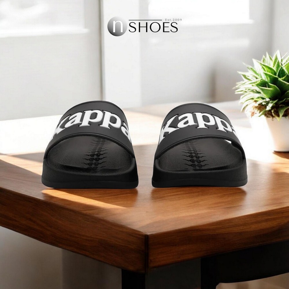 Чорні гумові шльопанці Kappa (Італія) модель 5518