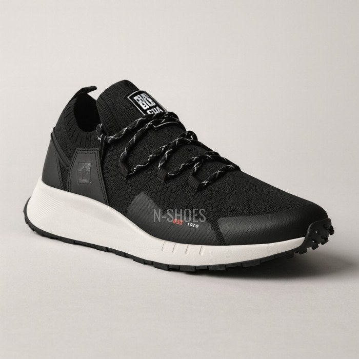 Men’s Black Sneakers Big Star Shoes KK174015 Black 5521