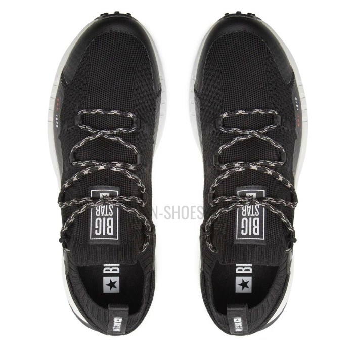 Men’s Black Sneakers Big Star Shoes KK174015 Black 5521