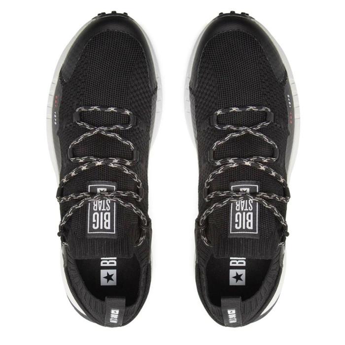 Мужские чёрные кроссовки Big Star Shoes KK174015 Black 5521