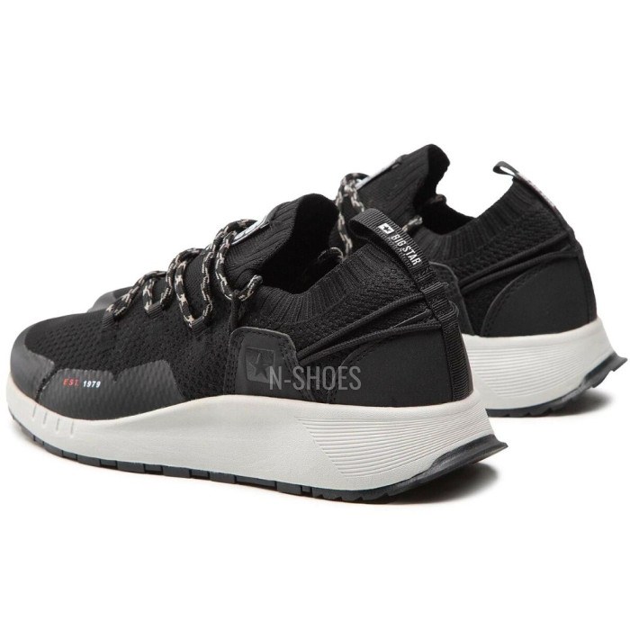 Men’s Black Sneakers Big Star Shoes KK174015 Black 5521