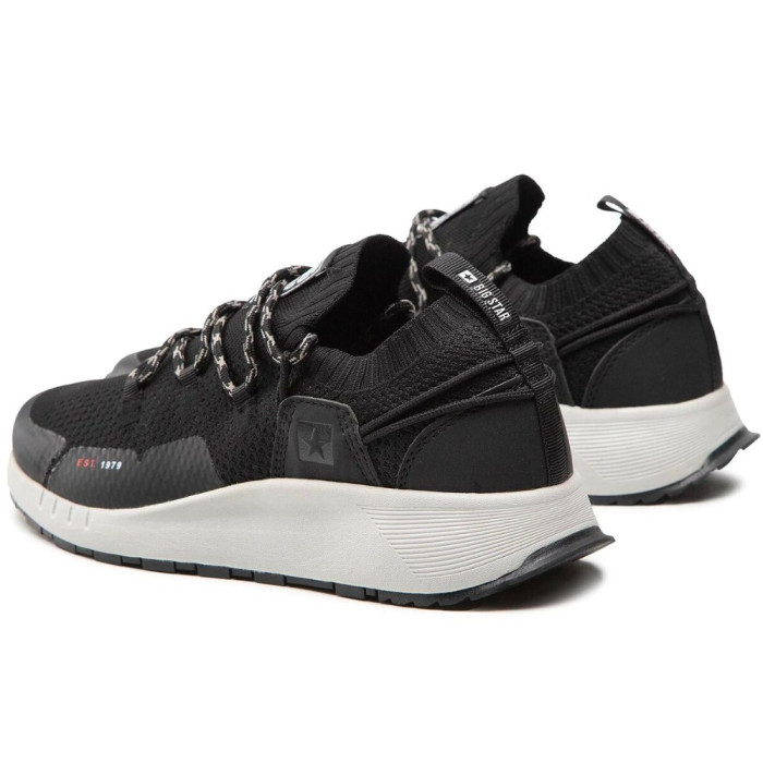 Мужские чёрные кроссовки Big Star Shoes KK174015 Black 5521