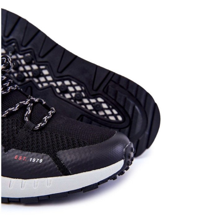 Мужские чёрные кроссовки Big Star Shoes KK174015 Black 5521