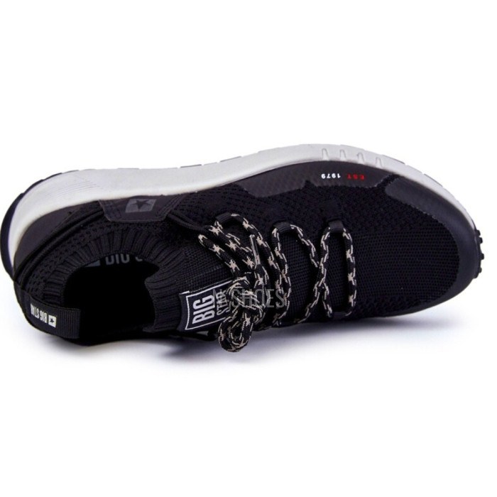 Men’s Black Sneakers Big Star Shoes KK174015 Black 5521
