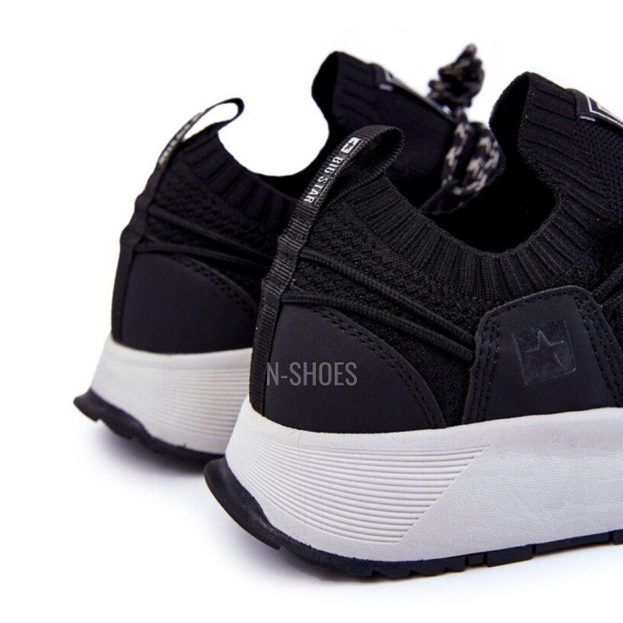 Men’s Black Sneakers Big Star Shoes KK174015 Black 5521