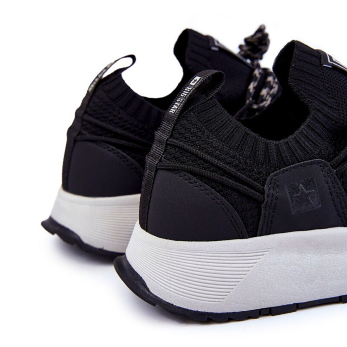 Мужские чёрные кроссовки Big Star Shoes KK174015 Black 5521
