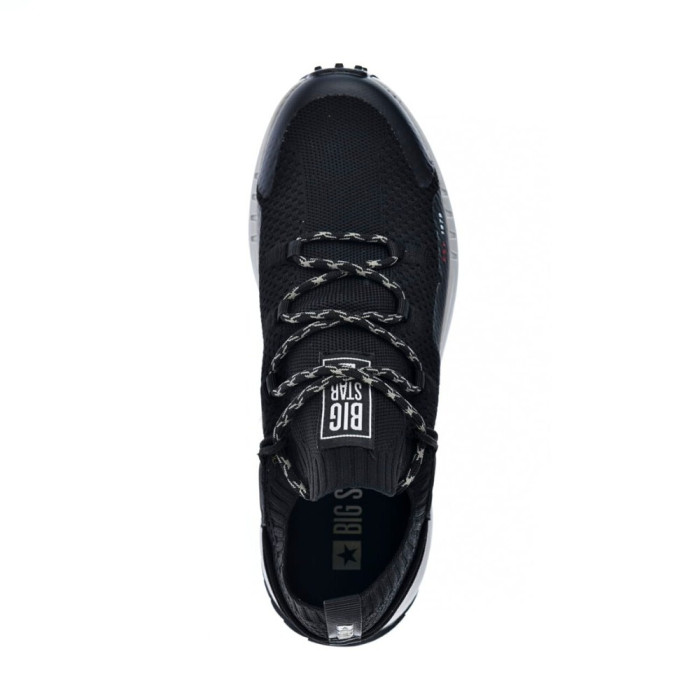 Мужские чёрные кроссовки Big Star Shoes KK174015 Black 5521