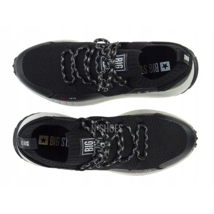 Men’s Black Sneakers Big Star Shoes KK174015 Black 5521
