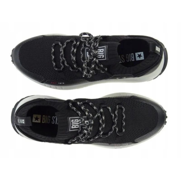 Мужские чёрные кроссовки Big Star Shoes KK174015 Black 5521