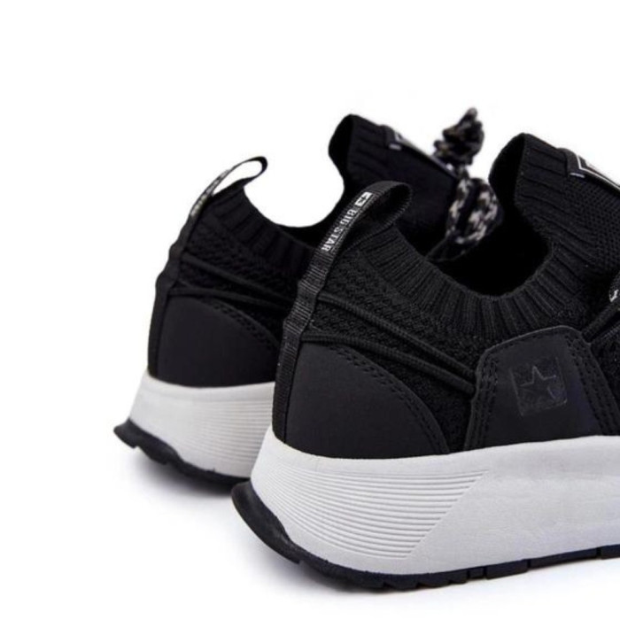 Мужские чёрные кроссовки Big Star Shoes KK174015 Black 5521