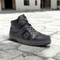 Мужские черно-серые кожаные ботинки Badura BUXTON-22 MI08 5538 из натуральной кожи 42 и 45 размер со скидкой от польского бренда