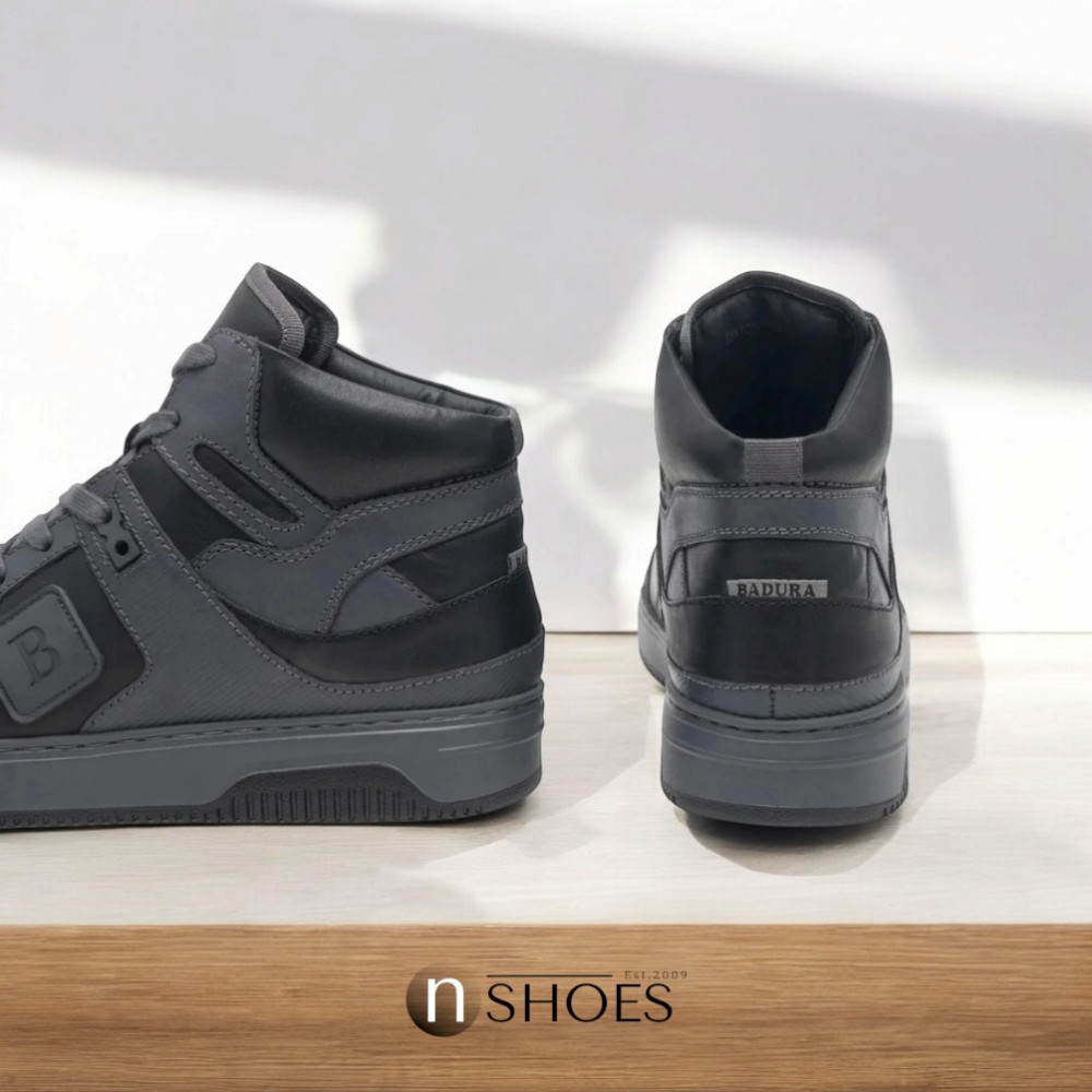 Шкіряні чоловічі кросівки Badura (Польща) модель 5538