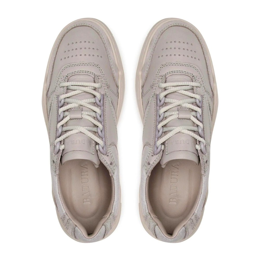 Мужские кожаные кроссовки Badura (Польша) модель 5539