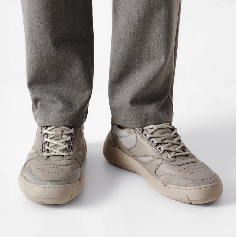 Мужские кожаные кроссовки Badura (Польша) модель 5539