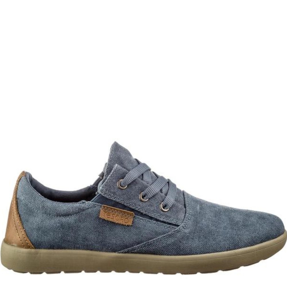 Men's denim moccasins GRUNBERG (Italy) model 5552