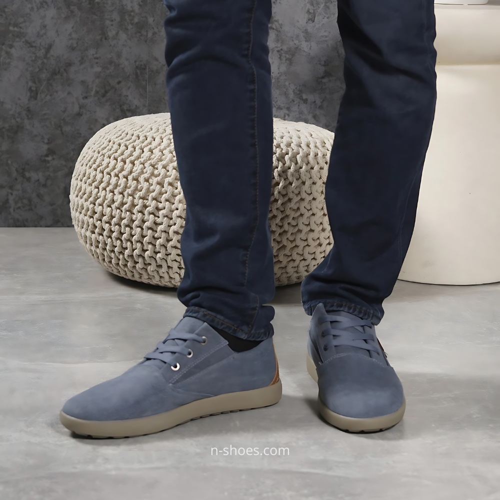 Men's denim moccasins GRUNBERG (Italy) model 5552