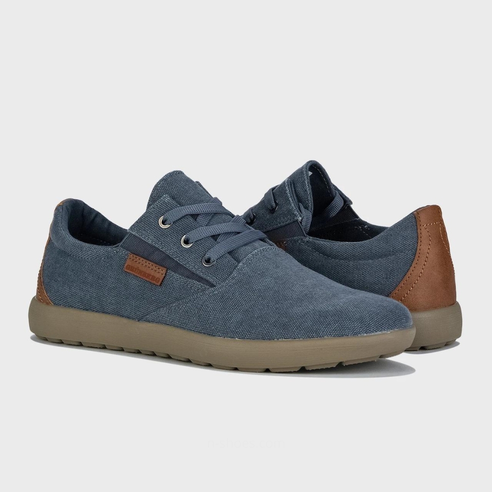 Men's denim moccasins GRUNBERG (Italy) model 5552