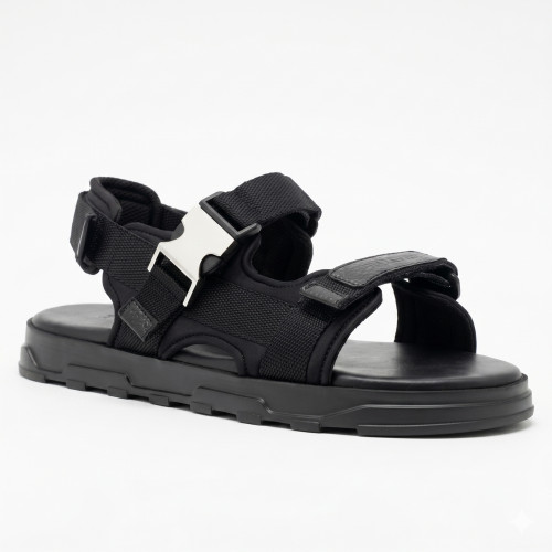 Men's black sandals Badura MOTTU-01 MI08 5573