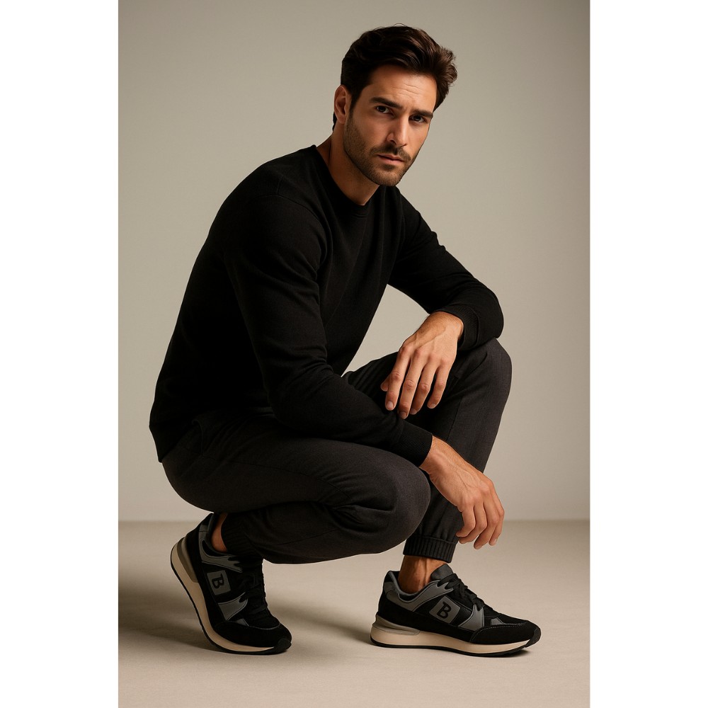 Шкіряні чоловічі кросівки Badura (Польща) модель 5582