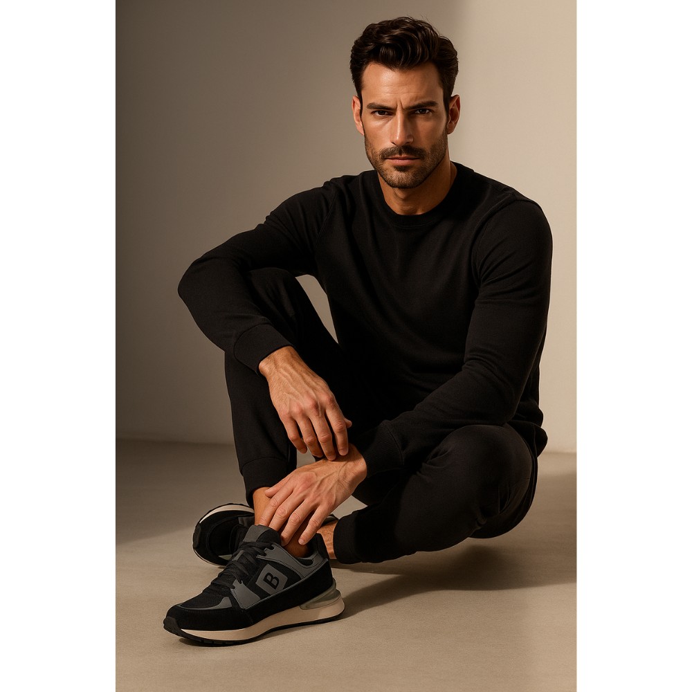 Шкіряні чоловічі кросівки Badura (Польща) модель 5582