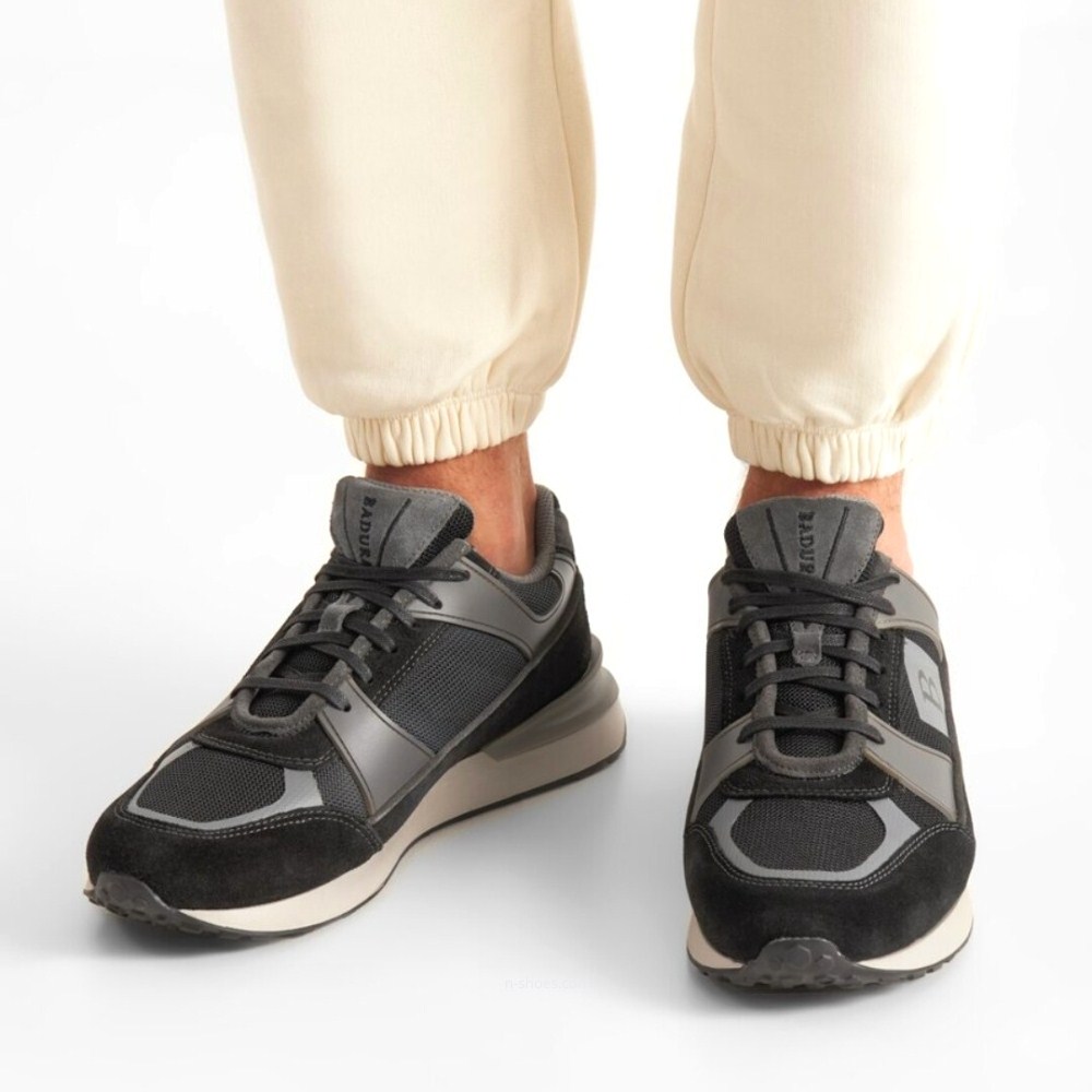 Шкіряні чоловічі кросівки Badura (Польща) модель 5582