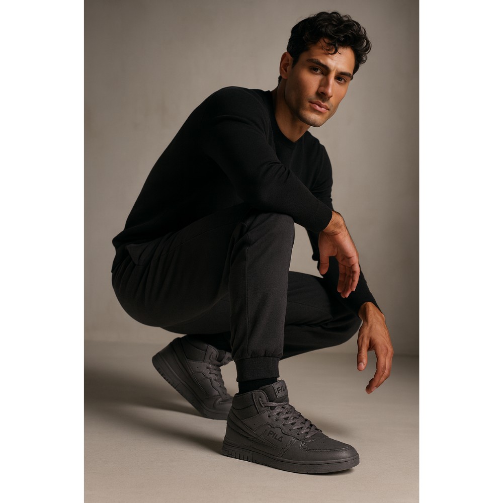 Мужские серые высокие кроссовки Fila Noclaf Cb Mid FFM0033-80015 5655