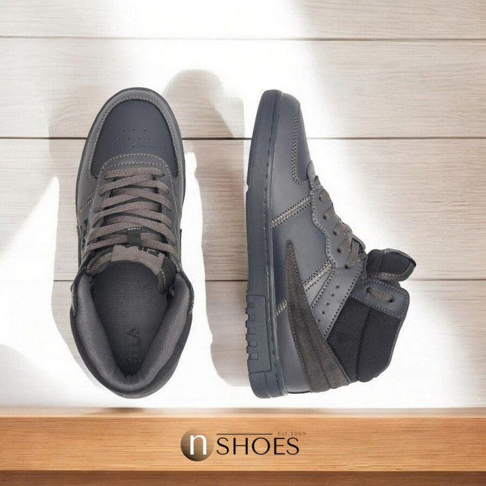 Men’s grey high-top sneakers Fila Noclaf Cb Mid FFM0033-80015 5655