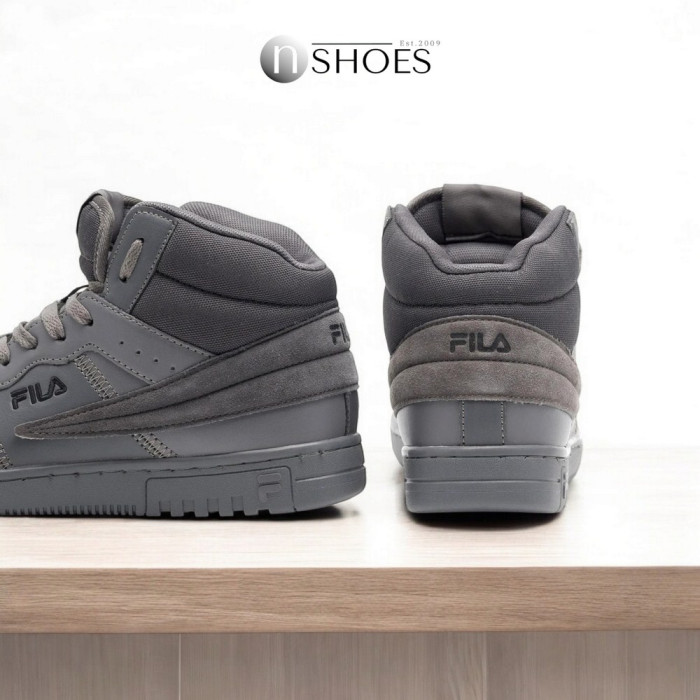 Men’s grey high-top sneakers Fila Noclaf Cb Mid FFM0033-80015 5655